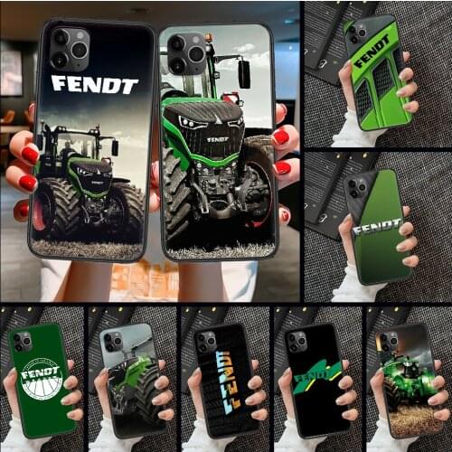 Fendt Tractor Brand Phone Case Cover Hull For iphone 5 5s se 2 6 6s 7 8 12 mini plus X XS XR 11 PRO MAX black trend Etui 3D