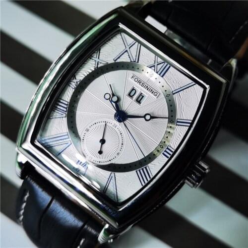 Forsining 2020 Classic Retro Design Luxury Blue Hands Automatic Mechanical Watch For Man Top Brand Luxury Men WristWatches