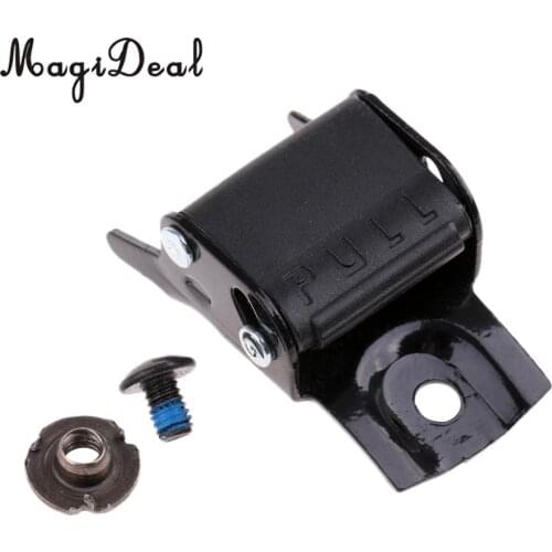 Black Metal Roller Skates Strap Buckle Replacement with Screws and Nuts for Roller Skates Inline Skates Quad Roller Skates