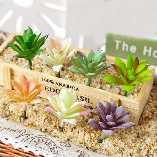 Home Garden Balcony Living Room Decor Mini Artificial Succulents Plants Christmas Halloween Wedding Party Supplies Fake Plants