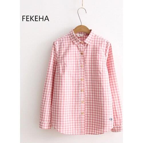 FEKEHA Women's Blue Shirts