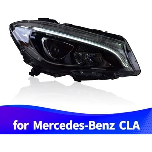 Headlight Assembly for Mercedes Benz CLA 2014-2018 full LED light source unlock a touch of blue LED turn signal LED DRL