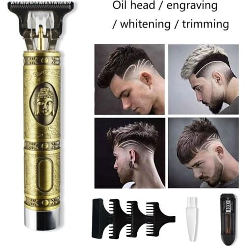 2020 Close-cutting Digital Hairdresser Electric Hair Clipper Professional Barber Men Hair Trimmer 0mm T-Blade Beard Hair Clipper