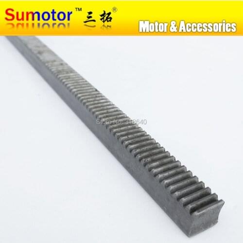 Mod 1 12x12x380mm spur Gear rack right teeth WIDTH 12mm HEIGH 12mm LENGTH 380mm 45# steel Transmission CNC parts Modulus 1 M1