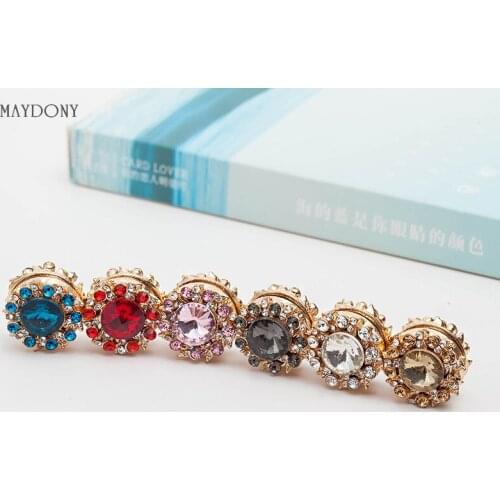 XT87 fashion headwear scarf magnet brooch Round hijab clips