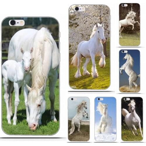 Wexoeq Soft TPU Cell Phone White Horse For Sony Xperia Z Z1 Z2 Z3 Z4 Z5 compact Mini Premium M2 M4 M5 T3 E3 E5 XA