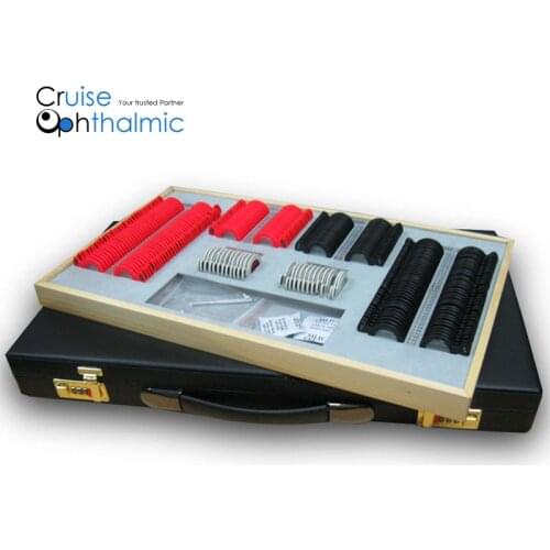Optometric Trial Lens Set PL232-B2 232 pcs Rim Reduced Aperture 26mm Round Handle Trial Lens Set PL232-B2