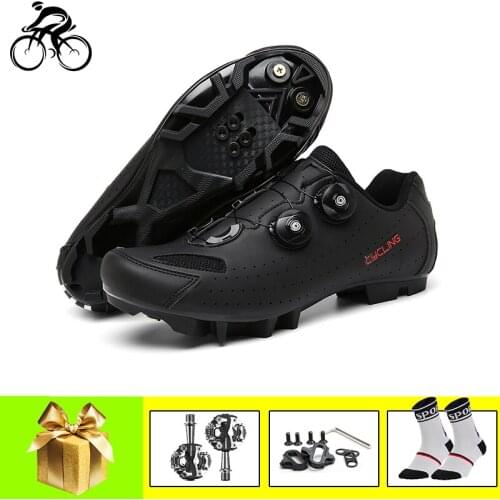 Professional Unisex Mountain Bike Shoes Add Pedals Breathable Cycling Footwear Sapatilha Ciclismo Mtb Racing Bicycle Flat Shoes