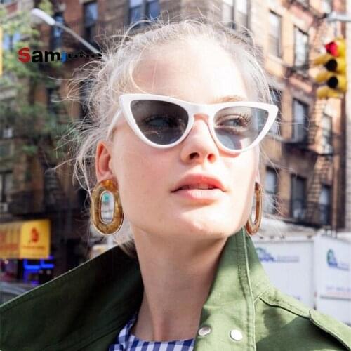 Samjune 2018 Fashion Sunglasses Men Cat Eye Sunglasses Sun Glasses For Women Oculos De Sol Feminino