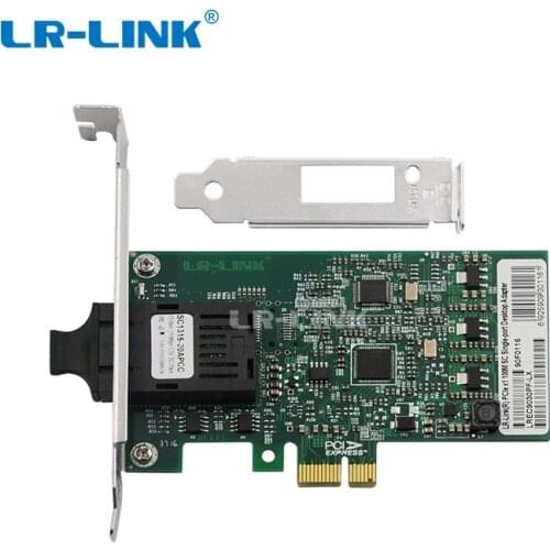 LR-LINK 9030PF-LX 100Mb Fiber optical Lan adapter Nic 100FX pci express x1 ethernet network card for pc computer Intel 82574