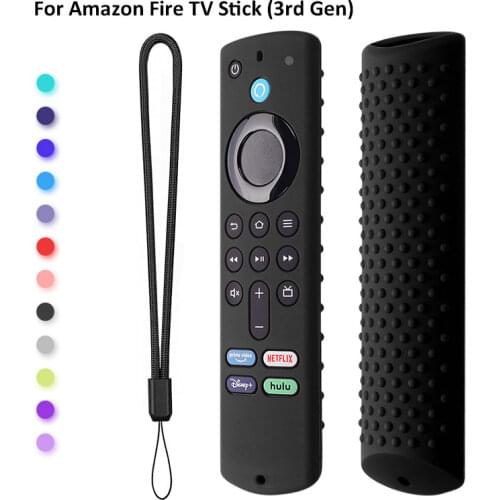 For Amazon Fire TV Stick Lite Silicone Case Protective Cover Skin Remote Control TV Box Protection Silicone Cover With Lanyard