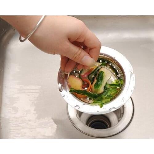 Kitchen Basin Drain Dopant Sink Waste Strainer Basket Leach Plug Stainless Steel
