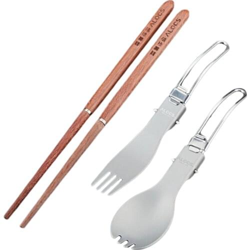 Collapsible Camping Tableware Set Cutlery Office Travel Fishing Hiking Beach