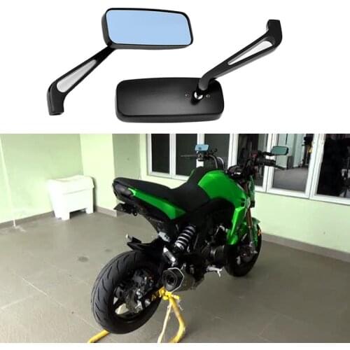 Universal Black Motorcycle Mirrors Wing For Harley Sportster 883 1200 48 XL1200N XL1200C Dyna Touring Glide Road Dyna Softail