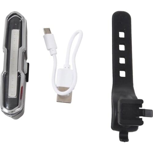 Bike Tail Light Ultra Bright Bike Light USB Rechargeable LED Bicycle Rear Light 5 Light Mode Headlights with Red + Blue