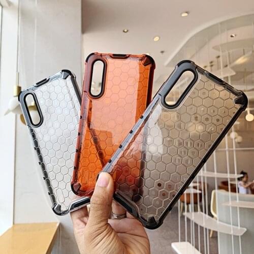 Honeycomb Clear Phone Case for Mi Poco M3 Mi 11 K40 Pro 11i POCO F3 5G Note 1010S Note10Pro Mi 11 Ultra 11Lite K40 Pro Plus