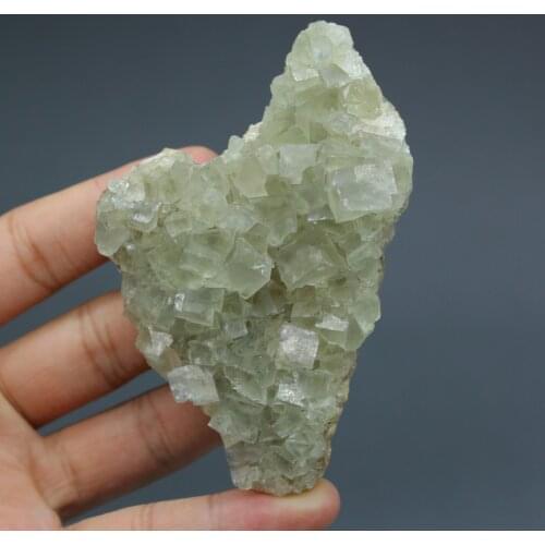 168g Natural Cube Fluorite Cluster mineral specimens Stones and crystals Healing crystal