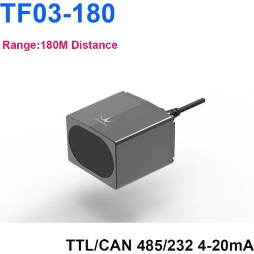 180m lidar TF03 automotive anti-collision uav fixed height industrial security waterproof IP67 UART/CAN/IO,RS485/RS232