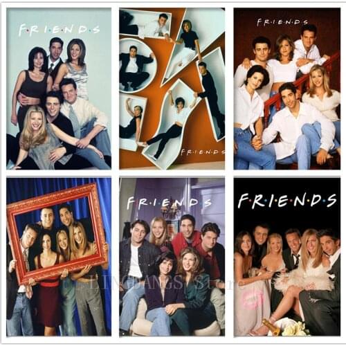 5D DIY Diamond Painting Friends TV Show Full Square Round Drill Diamond Mosaic Portrait Embroidery Cross Stitch Home Decor Gift