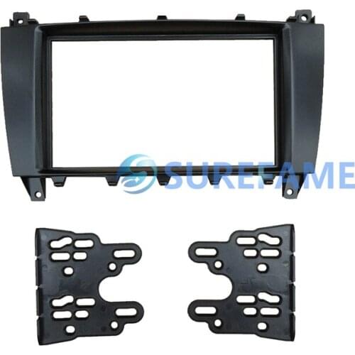 Car Radio CD Face Plate Frame for MERCEDES BENZ C klasse W203 CLK klasse W209 Headunit Installation Fascia Panel Audio Dash Kit