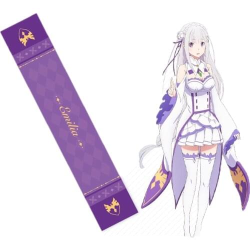 Brdwn Re:Life in a different world from zero Emilia Chinese Official Authorization Cosplay Scarf Anime Scarves