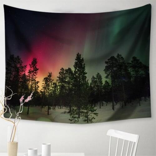 Fresh Forest Creek Decorative Tapestry 3D Printing Home Mural Background Wall Hanging Cloth Modern Home Textile Wall Tapestry