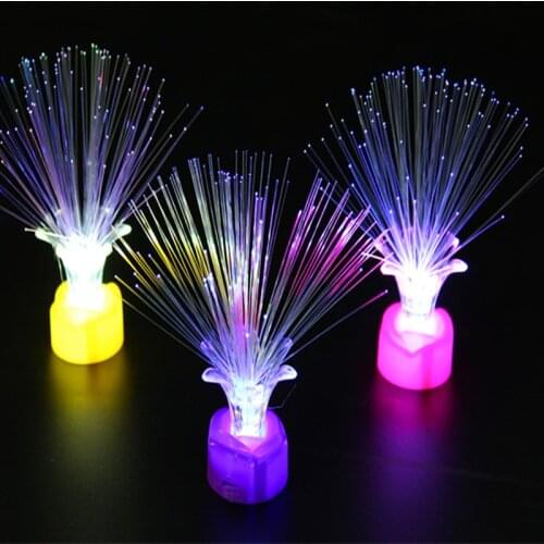 Glow In The Dark New Kids Toy 1PCS Color Optical Fiber Yarn Glowing Toys Flash LED Lights Stars Shine In The Dark Toys Child