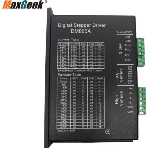 Maxgeek DM860A 86 110 Stepper Motor Driver Two-Phase Digital Stepper Motor Drive Replacement for DMA860H