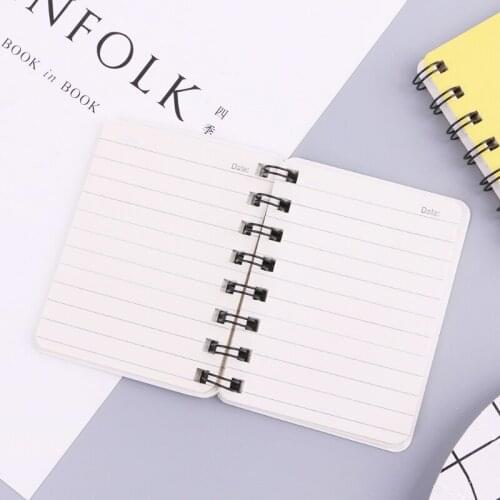Smiling Face Daily Office Supplies Planner Spiral Notebook Diary Memo Notepad