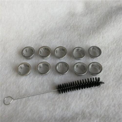 Crystal tobacco pipe, with brush and screen