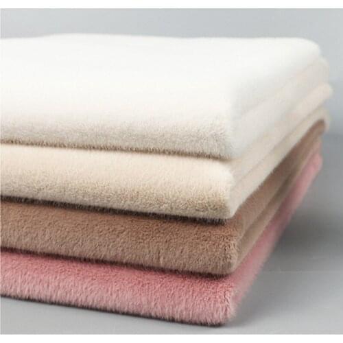 New imitation mink plush fabric high quality faux fur fabric super soft fausse fourrure fabric counter coat backgroud material
