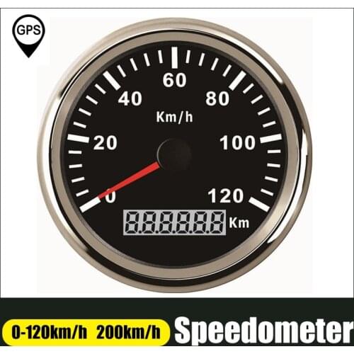 120 km/h 200 Km/h GPS Speedometer 85mm Waterproof Speed Meter Gauge With Backlight For Car Motor Motorcycle Marine