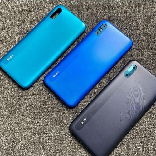 2020 Battery Cover For Xiaomi Redmi 9A Back Glass Rear Door Housing Case Panel With Camera Lens Adhesive Sticker