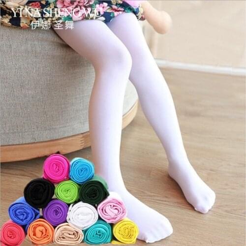 14 Colors Girl thin Section Fashion Pantyhose Baby Velvet Tights Children Ballet Dance Stockings Spring Summer Kids Dance Tights