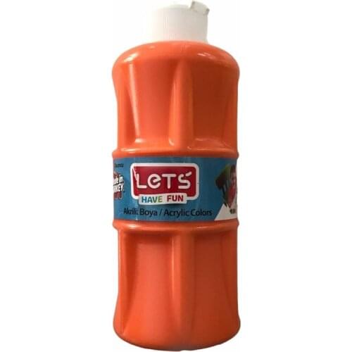 Lets Acrylic Paint Orange 250 Ml