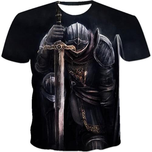 The Latest 3D Printing Knight Samurai Ranger Unisex Short Sleeve Personalized Round Neck Pullover XXS-6XL Plus Size T-Shirt