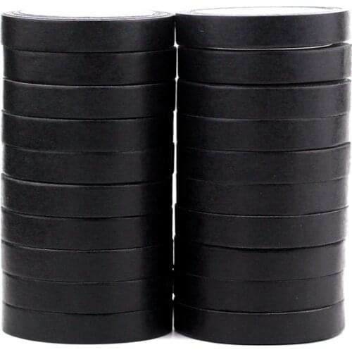 NEW 20pcs/Lot Decorative Right Black and White Solid Color Washi Tapes DIY Planner Adhesive Masking Tape Cute Stationery