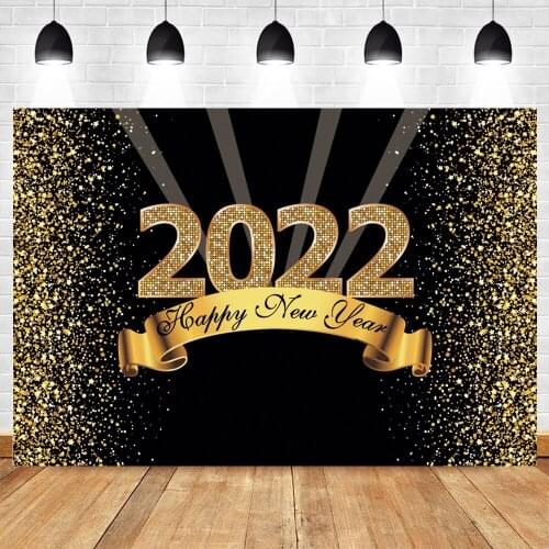 Yeele Happy New Year Backdrop Photography 2022 Glitter Spots Photocall Portrait Party Background For Photo Studio Photographic