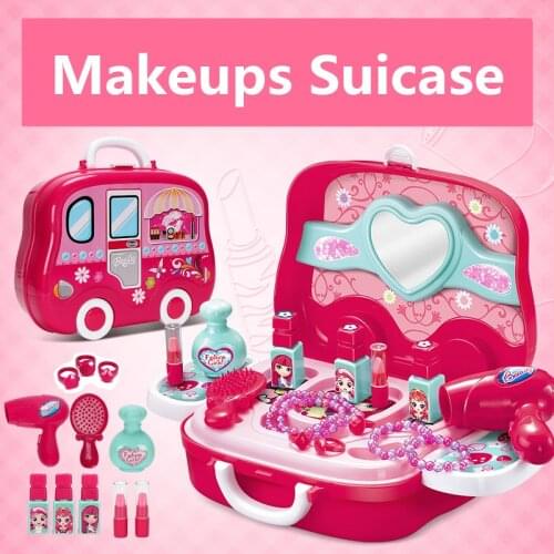 Original Tobay Toys Newest Kids Play House Toys Girl Grooming toys Model Happy Makeup Pretend Play Toys Gift for Kids