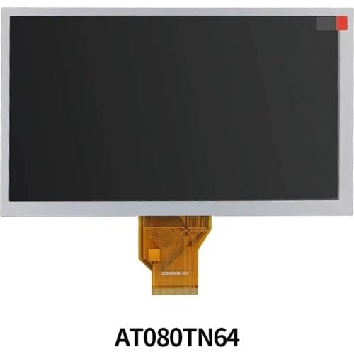 Original 8inch 50pin LCD Screen Display Panel INNOLUX AT080TN64 Replacement Part 800x480 with Digitizer for Camera Car Na