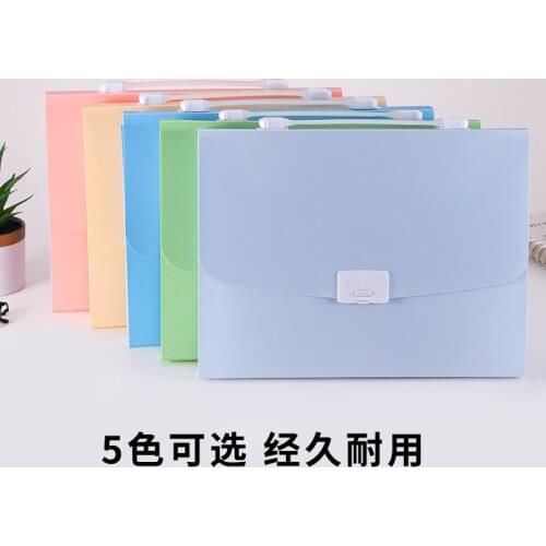 A4 Waterproof Accordion Folder Students Expanding 12 Cells Multiple Layers Paper Organizer Plastic Teacher Document Bag