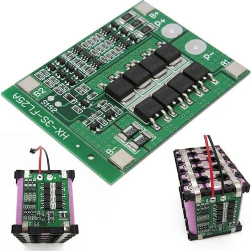 3 series 12V18650 lithium battery protection board 11.1V overcurrent 12.6V overcharge 25A balanced and with overdischarge p B1E5