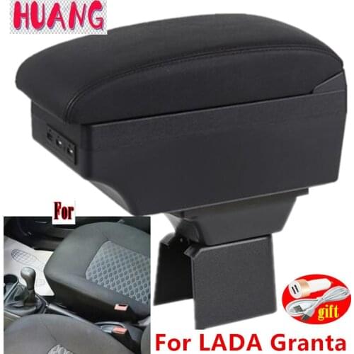 For LADA Granta Armrest For LADA Granta car arm rest Box center console decoration automobile interior with USB LED