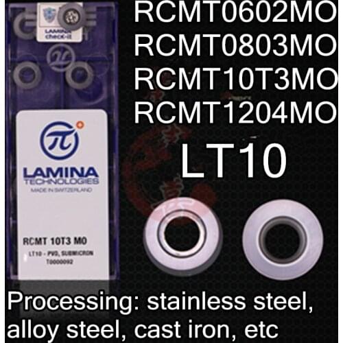 RCMT0602 RCMT0803 RCMT10T3 RCMT1204 MO LT10 100% original Lamina insert Processing: stainless steel, steel, cast iron