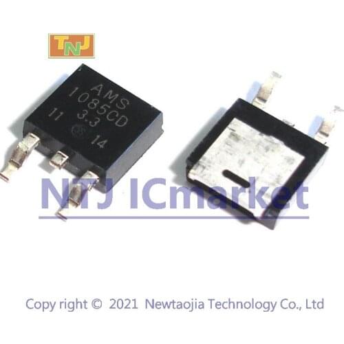 10 PCS AMS1085CD-3.3 TO-252 AMS1085 1085-33 3A LOW DROPOUT VOLTAGE REGULATOR