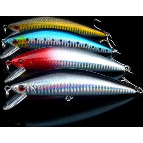 13CM/35G Fishing Depth Dive Wobblers Crankbait Minnows Pesca Isca Sinking Bait Minnow Fishing Lure Laser Hard SwimBait 3D Eyes