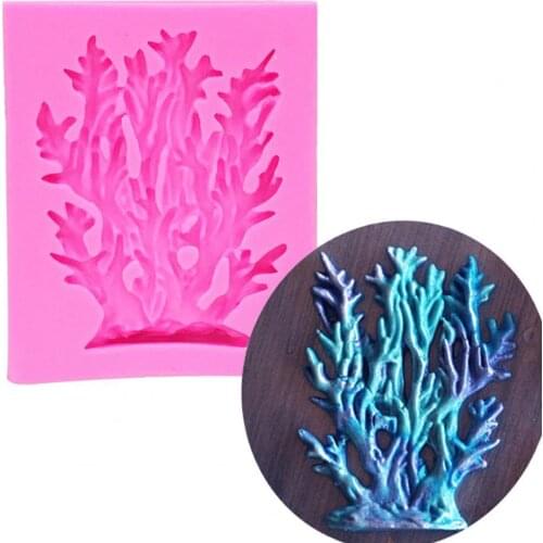 Branch Shape Silicone Baking Mold Silicone Coral Sea-weed Shape Heat Resistant Chocolate Cake Decor Mold Kitchen Baking Tool