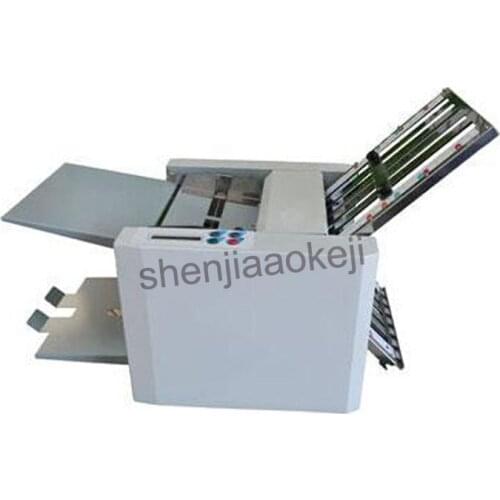 Tabletop Paper Folding Machine Medium Duty Automatic Professional Paper Folder for A4 SIZE Folding board plate removable