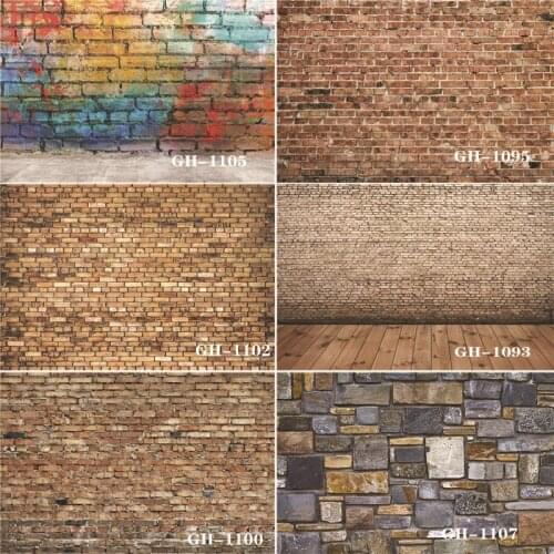 SHUOZHIKE Vinyl Custom Photography Backdrops Prop Wall and plank Theme Photography Background #0206