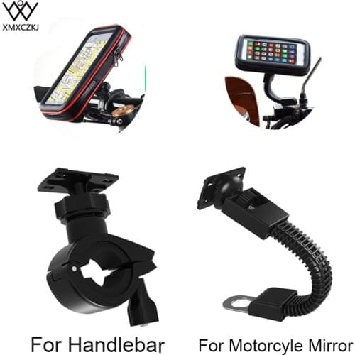 XMXCZKJ Universal Bicycle Motorcycle Mobile Phone Holder For handlebar Rearview Mirror Stand Mount Scooter Holder Accessories